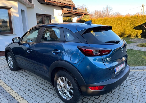 Mazda CX-3 cena 83900 przebieg: 72300, rok produkcji 2020 z Pieszyce małe 121